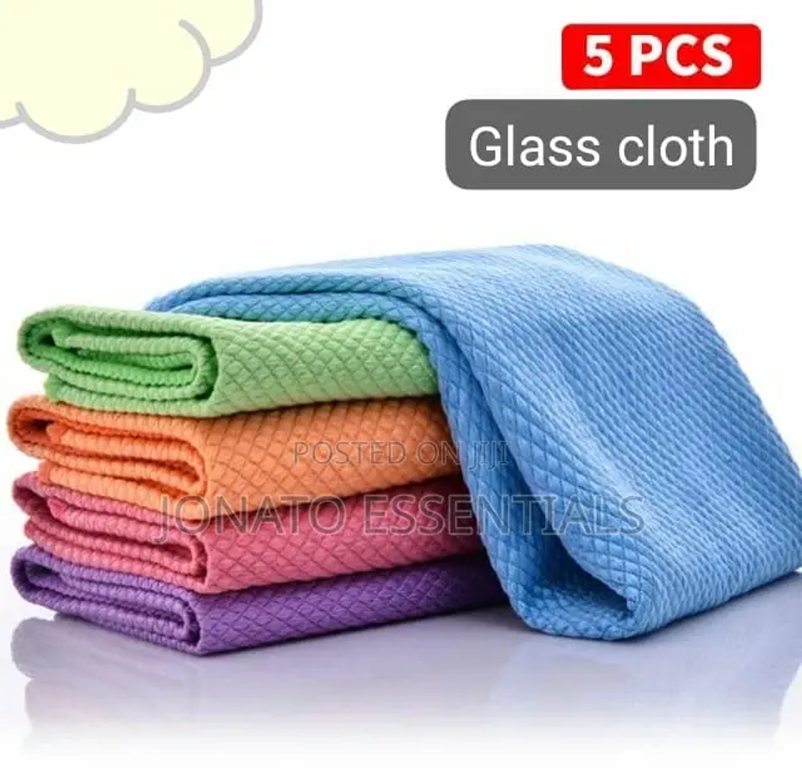 5pc Microfiber Cleaning Cloth, Kitchen Towels Set image