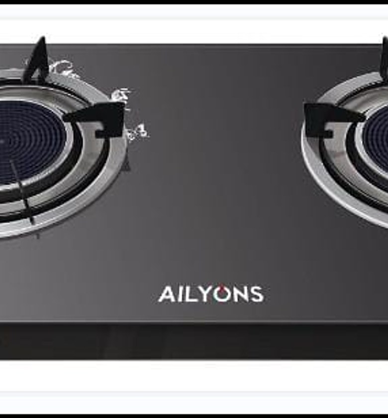 AILYONS 2 Burner Glass Top Gas Cooker. image