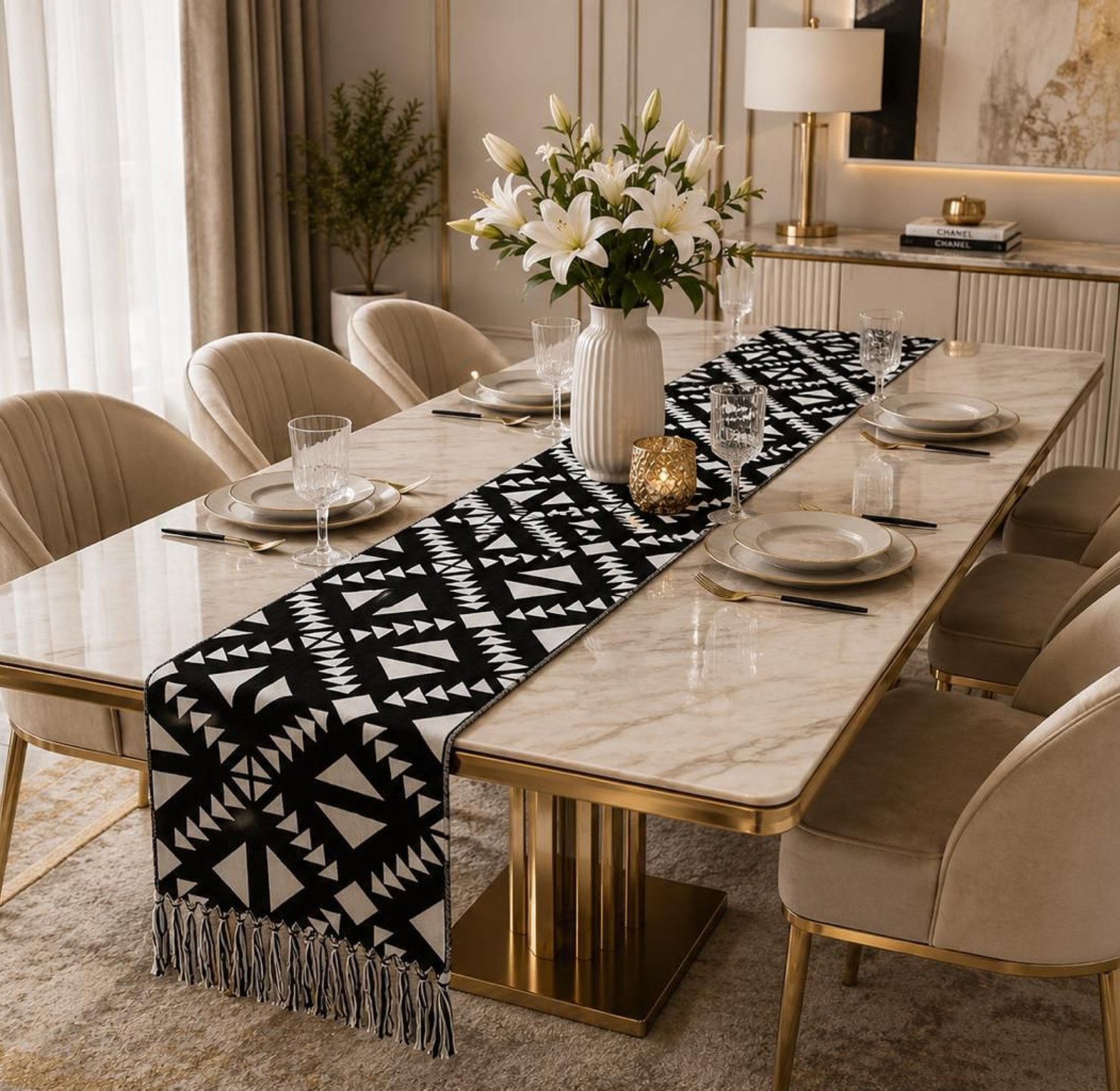 Premium Table Runner – Sleek Elegant Dining Accent image