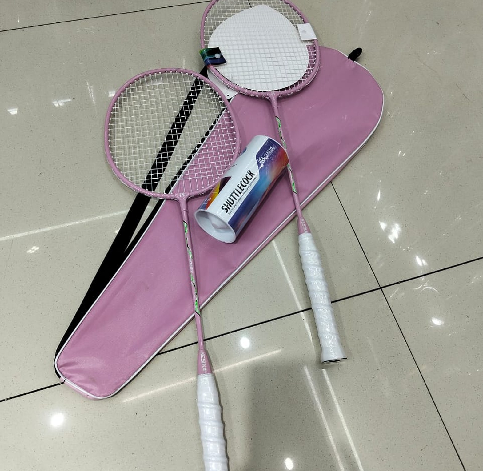 Tennis-Badminton Set 2 Rackets 2 Shuttlecocks+ Free Carrier Bag image