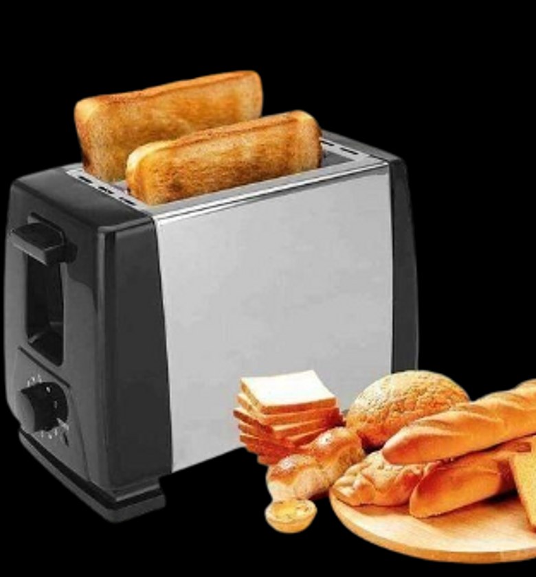Toaster. Sokany Automatic Electric 2 Slice Pop Up Bread Toaster image
