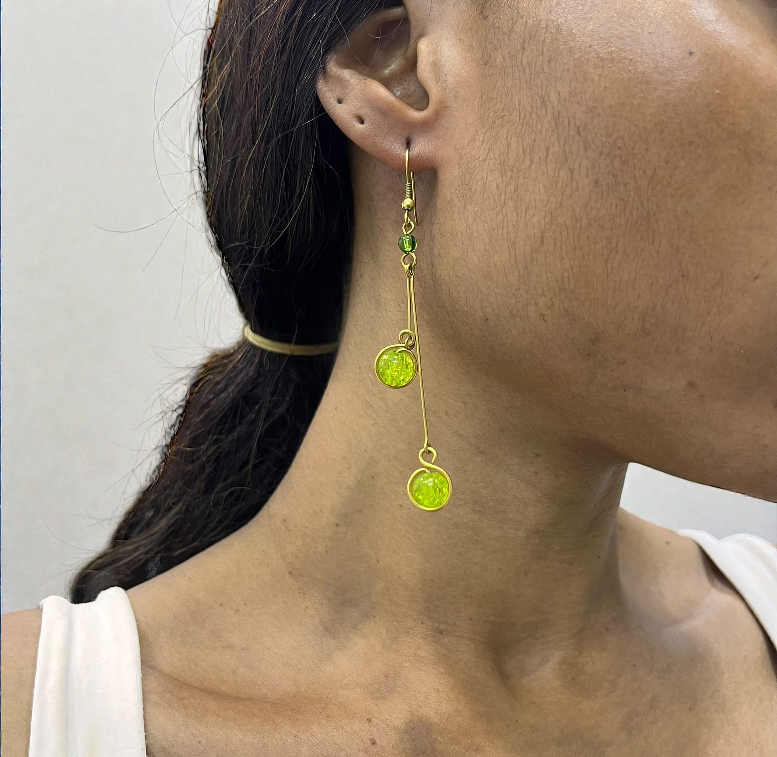 Peridot Dangle Jewelry Set image