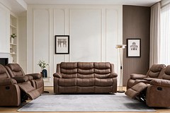 BRUCE 7 Seater Fabric Recliner Sofa (3+2+1+1) thumbnail 1
