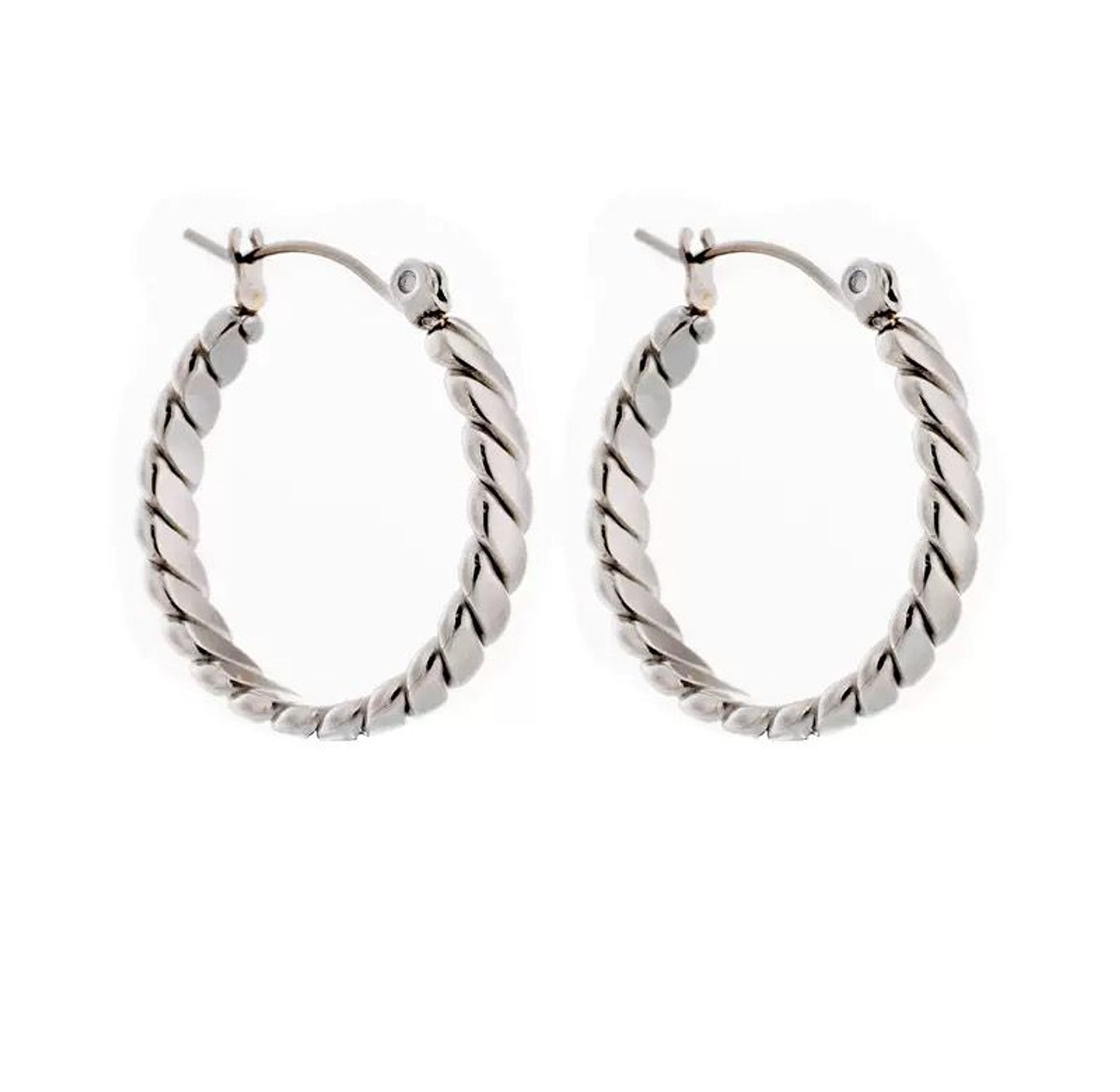 Twisted Hoop Earrings image