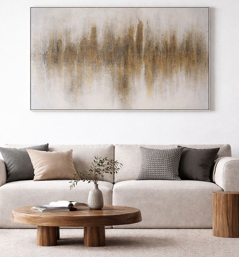 Modern Abstract Brushstroke Wall Art image