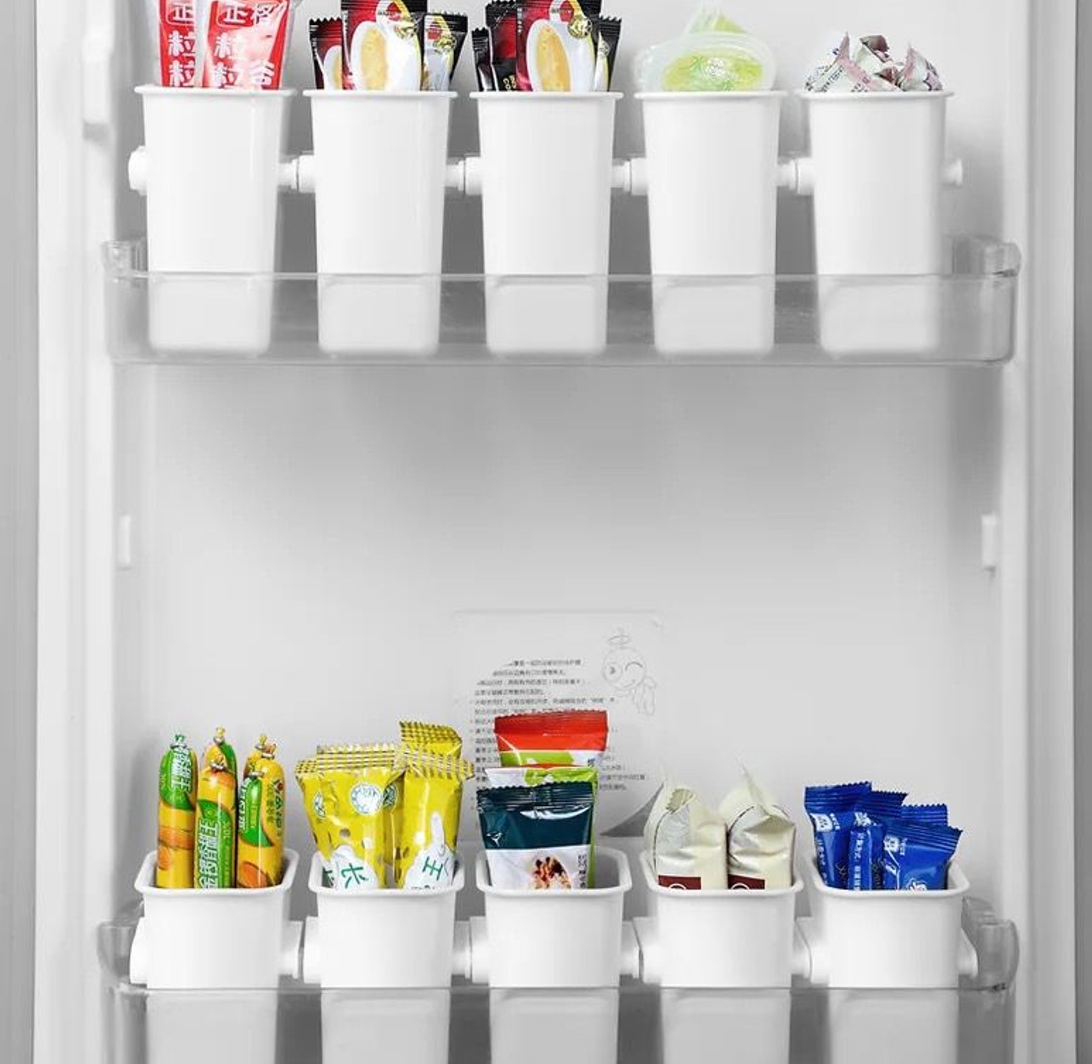 2pc Fridge Side Door Storage Containers or Boxes image