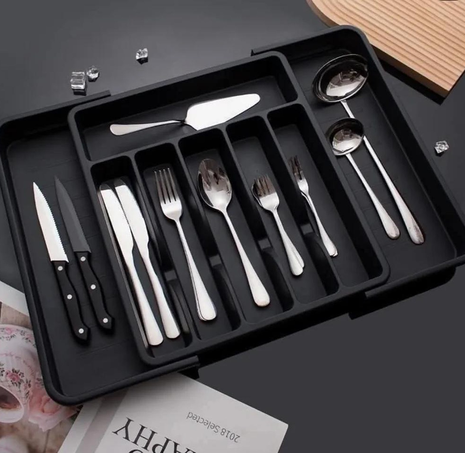 Expandable Cutlery Drawer organizer image