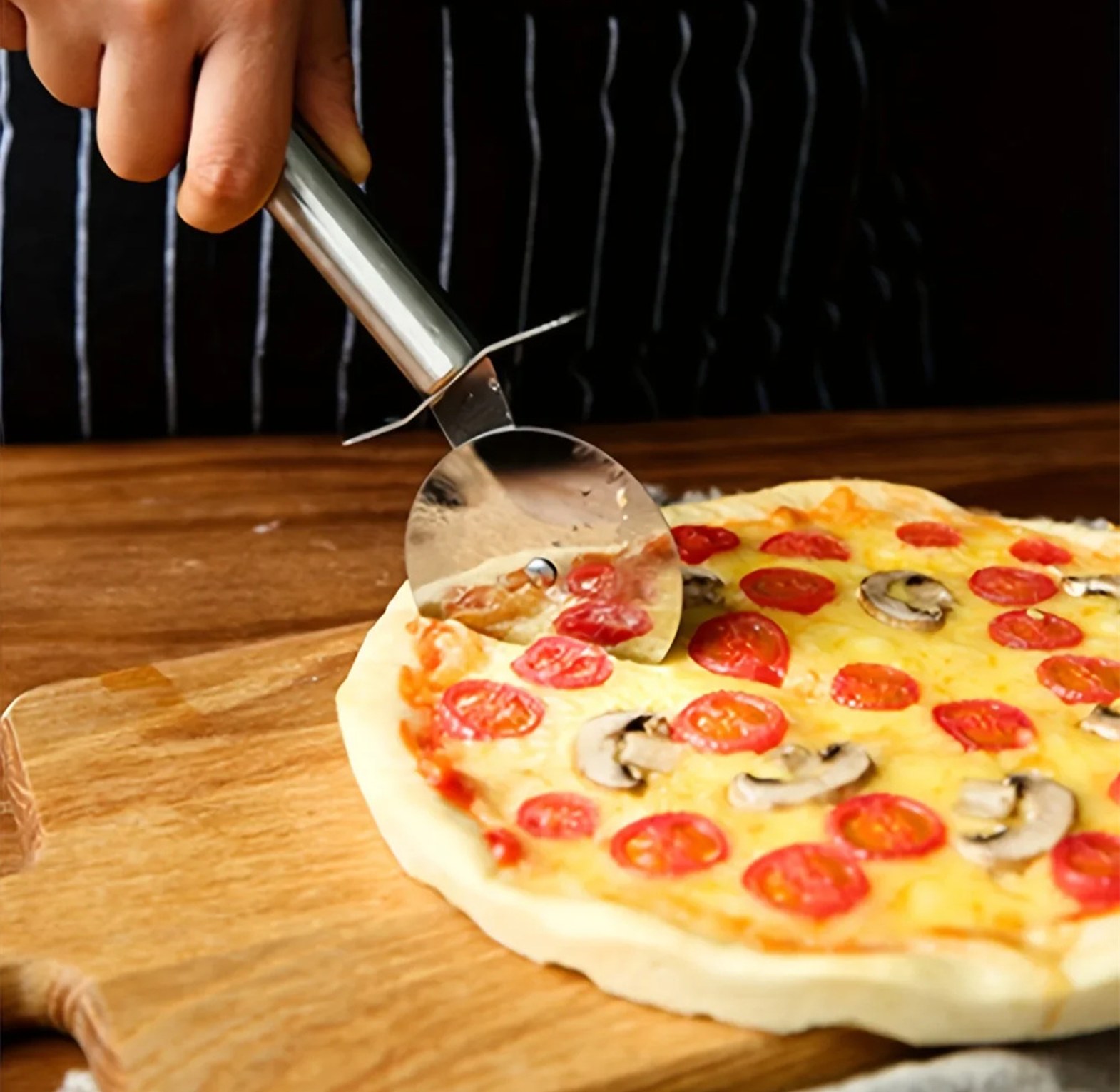 Mini Stainless Steel Pizza Cutter image