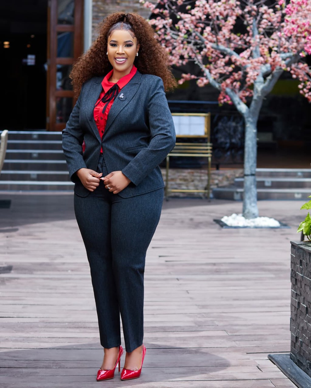 Turkish Grey Sleeveless Trouser Suit image