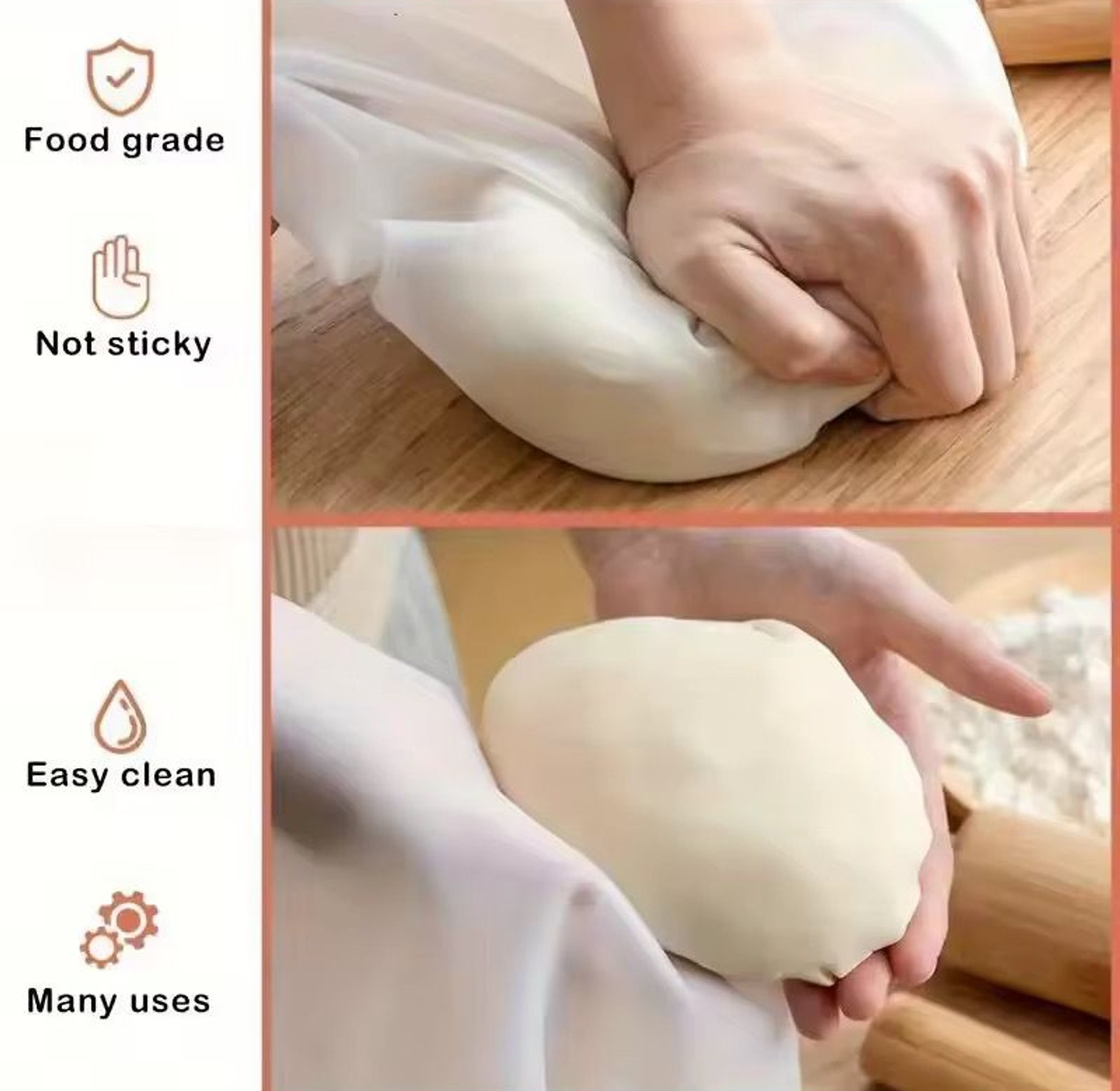 food-grade silicone dough bag image