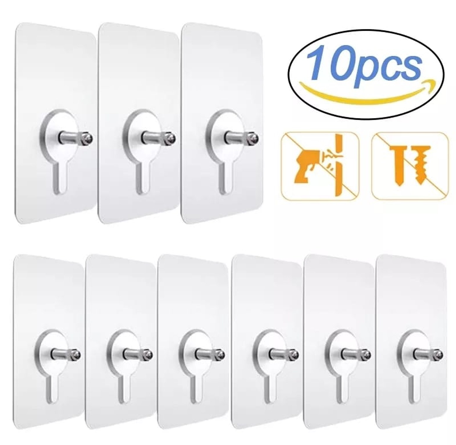 Strong Adhesive Seamless Wall Hooks image