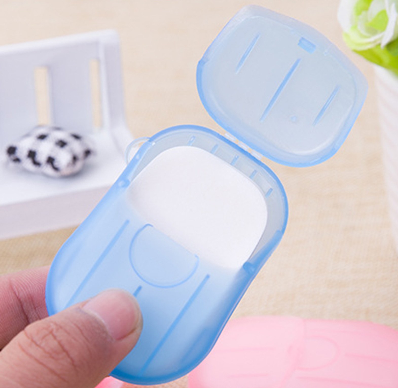 20pcs Disposable Soap Paper Travel Soap Paper L image