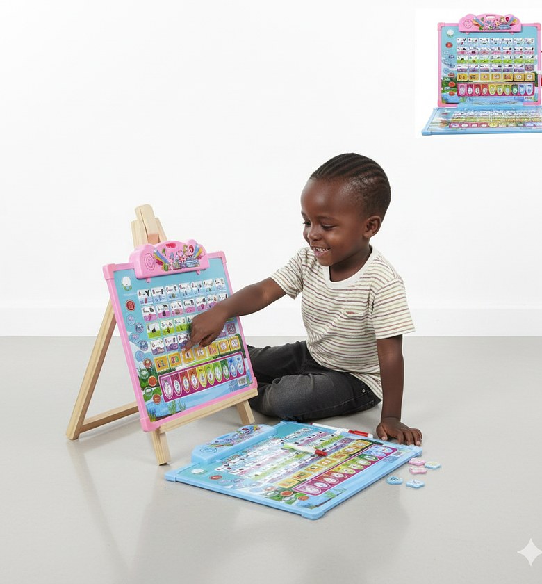 Interactive Kids Learning Board With Sound – Bilingual image