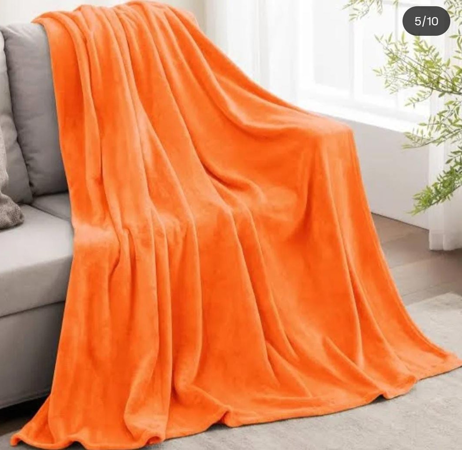 Velvet fleece throw blankets Size 5*6 image