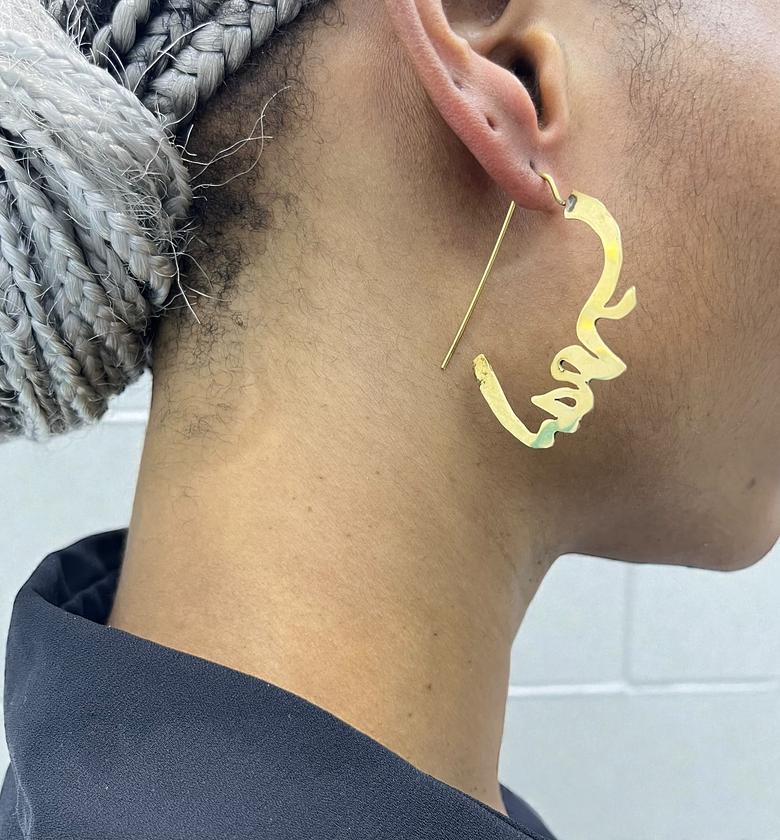 Sakhra Brass Earrings  image
