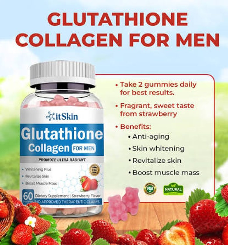 Glutathione collagen for men image