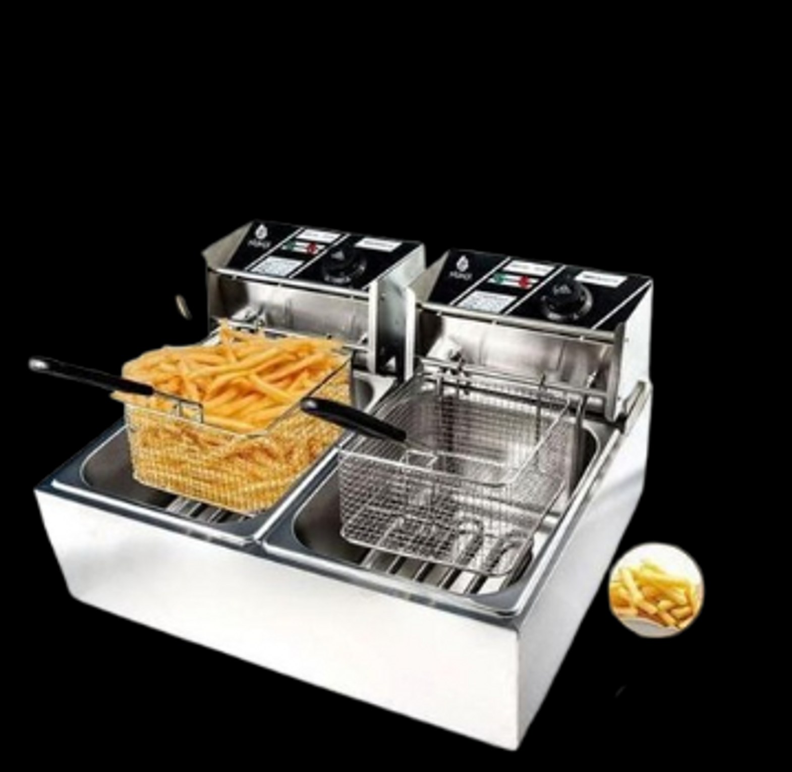 Deep Fryer. Nunix Double Deep Fryer image