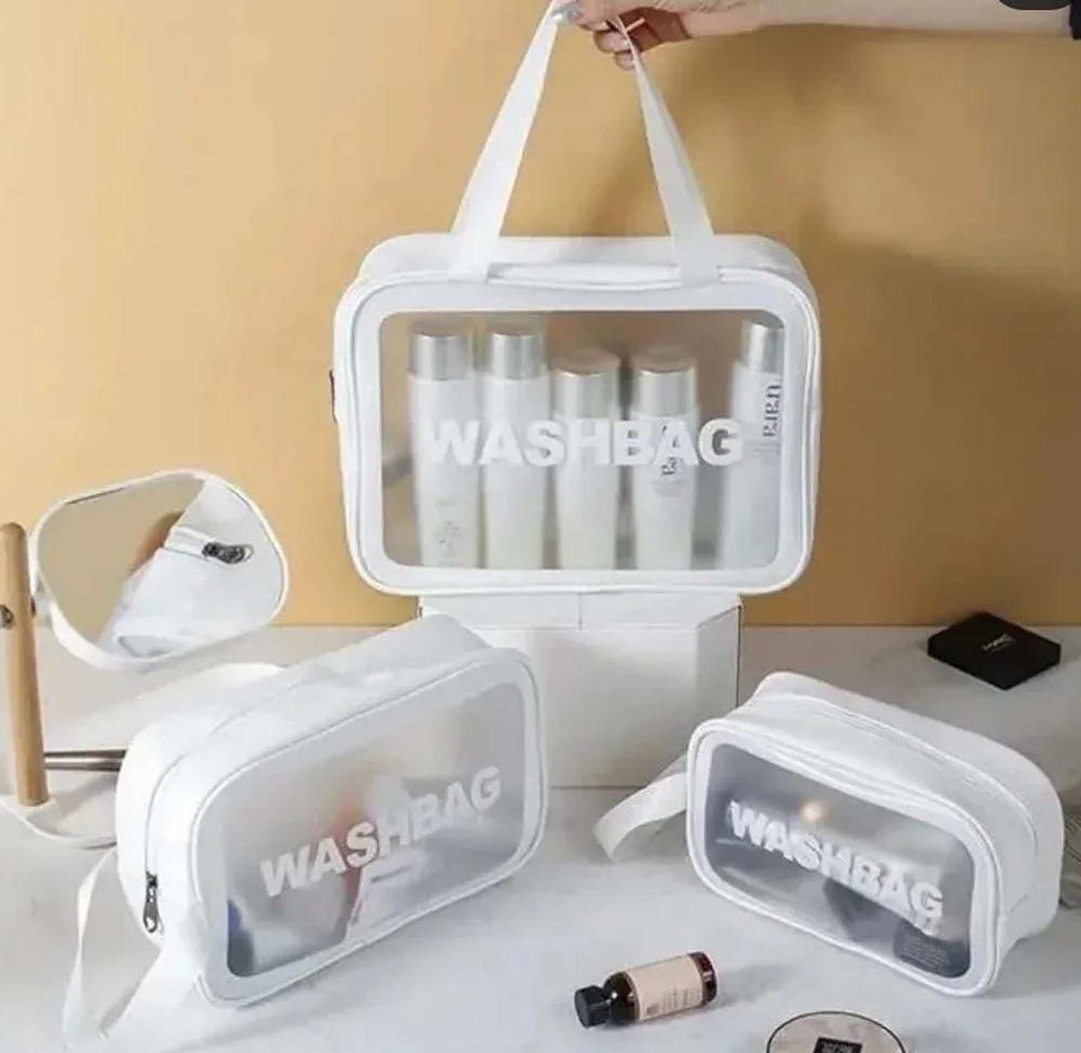 3 Pcs Travel Cosmetic & Toiletries Bag image