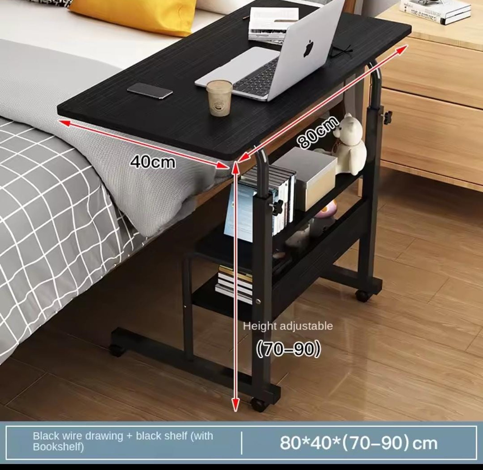 Laptop Table (With Wheels) image