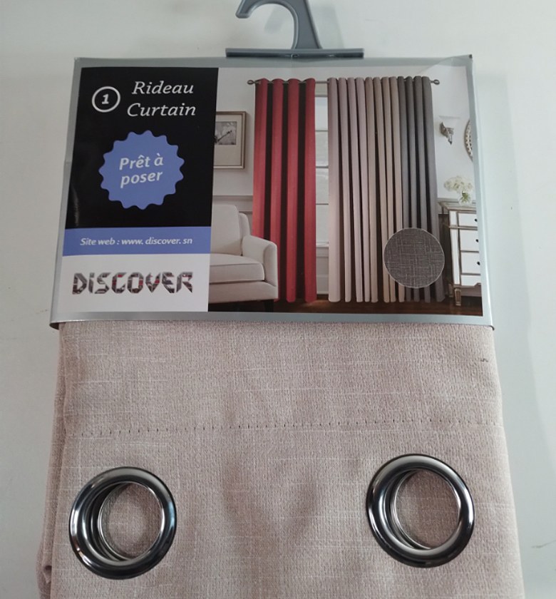 CURTAIN (8 RINGS/BLACK-OU image