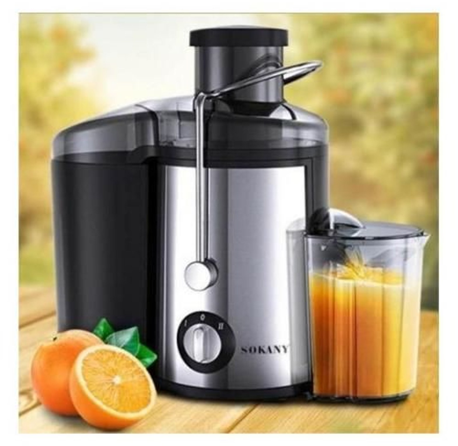 Electric Juicer. Sokany Heavy Duty Pure Juice Extractor-Stainless Juicer/ Blender image