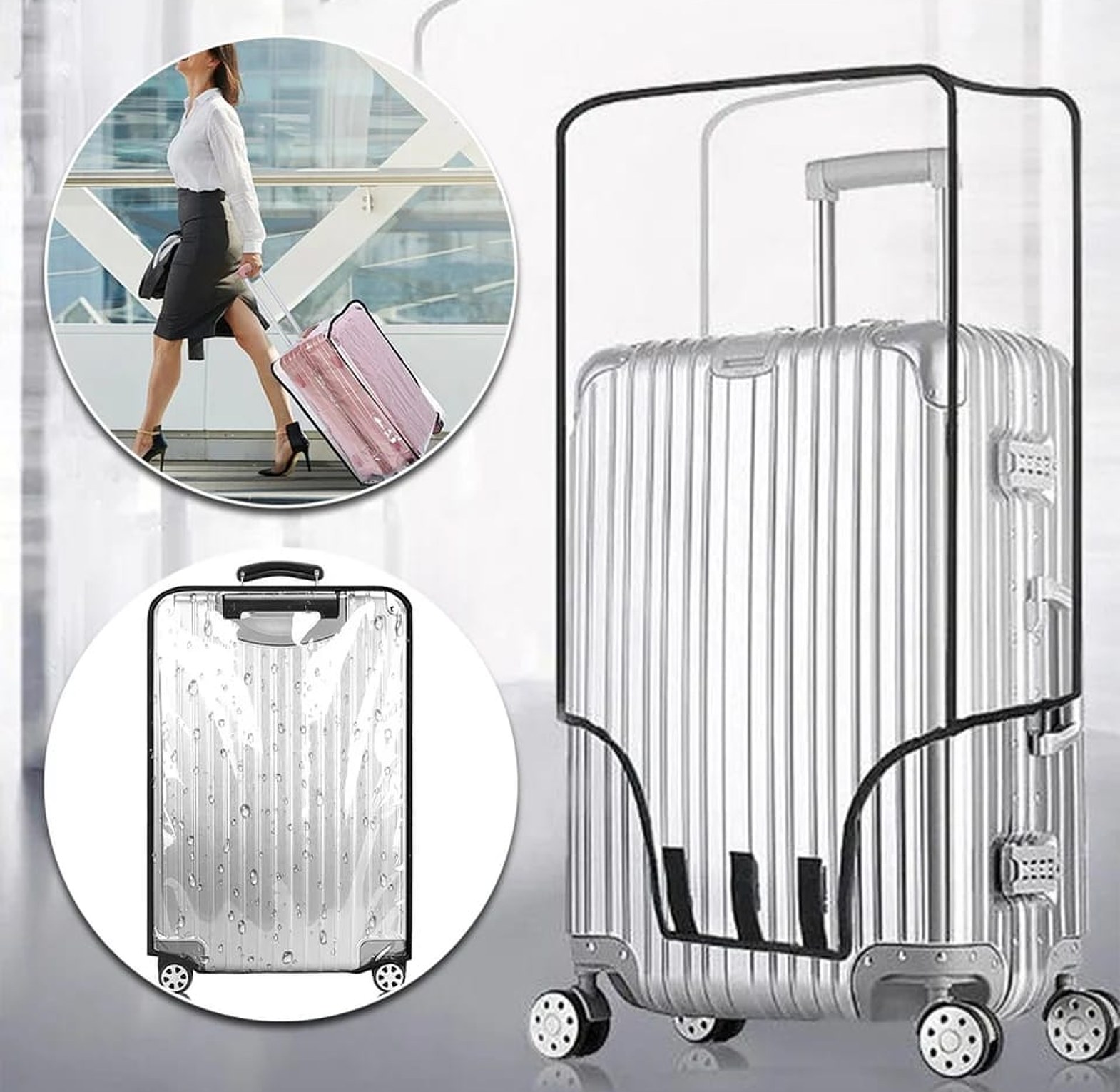 Transparent Case Cover Pull Rod Case Cover image