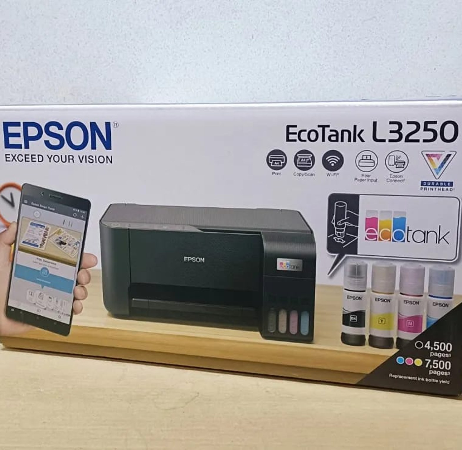 PRINTER. Epson EcoTank L3210 A4 All-in-One Ink Tank Printer (Print, Scan, Copy)  image