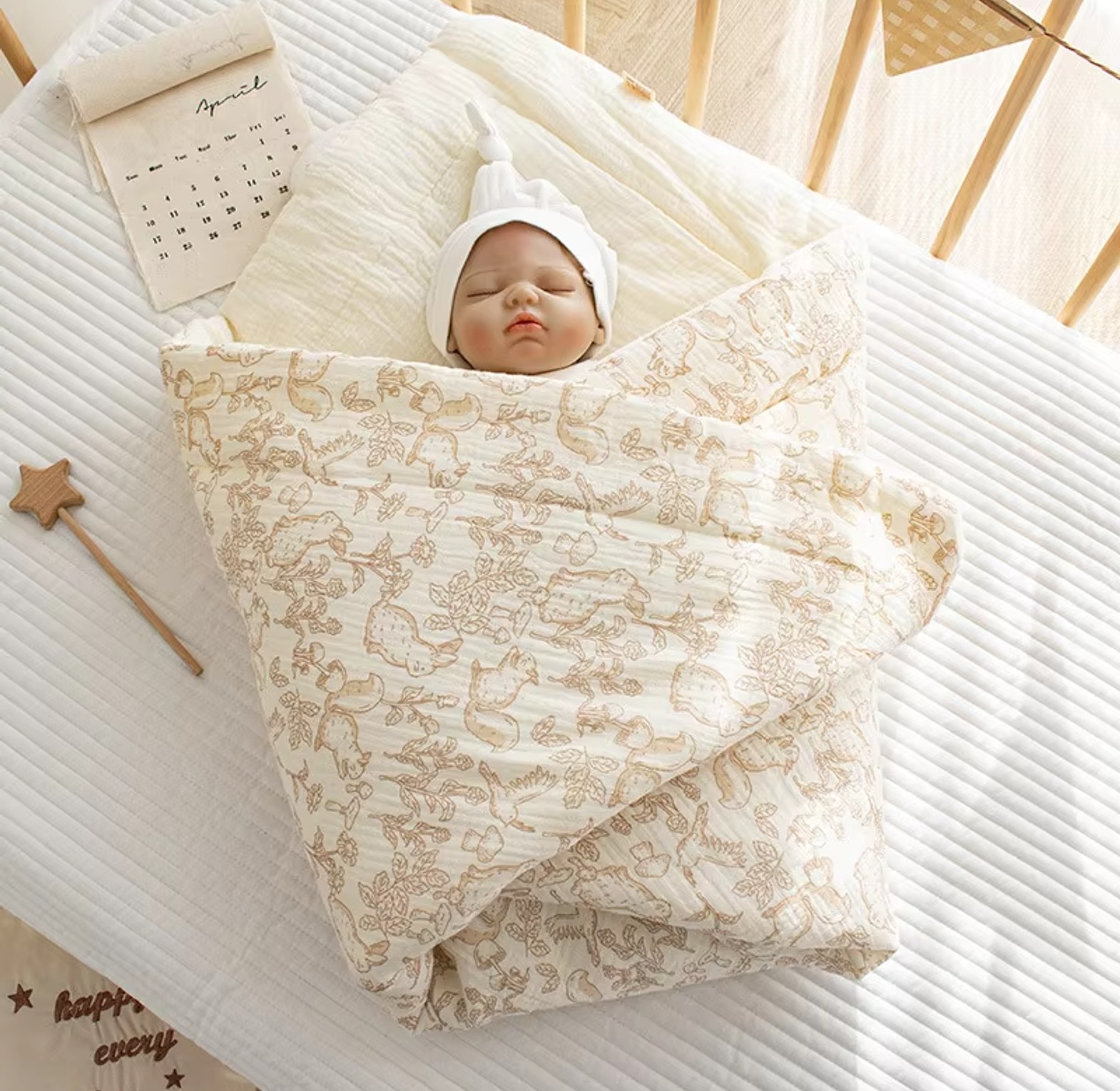 CloudSoft™ Quilted Muslin Blanket image