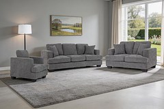 KIAN 6 Seater Fabric Sofa (3+2+1) thumbnail 1