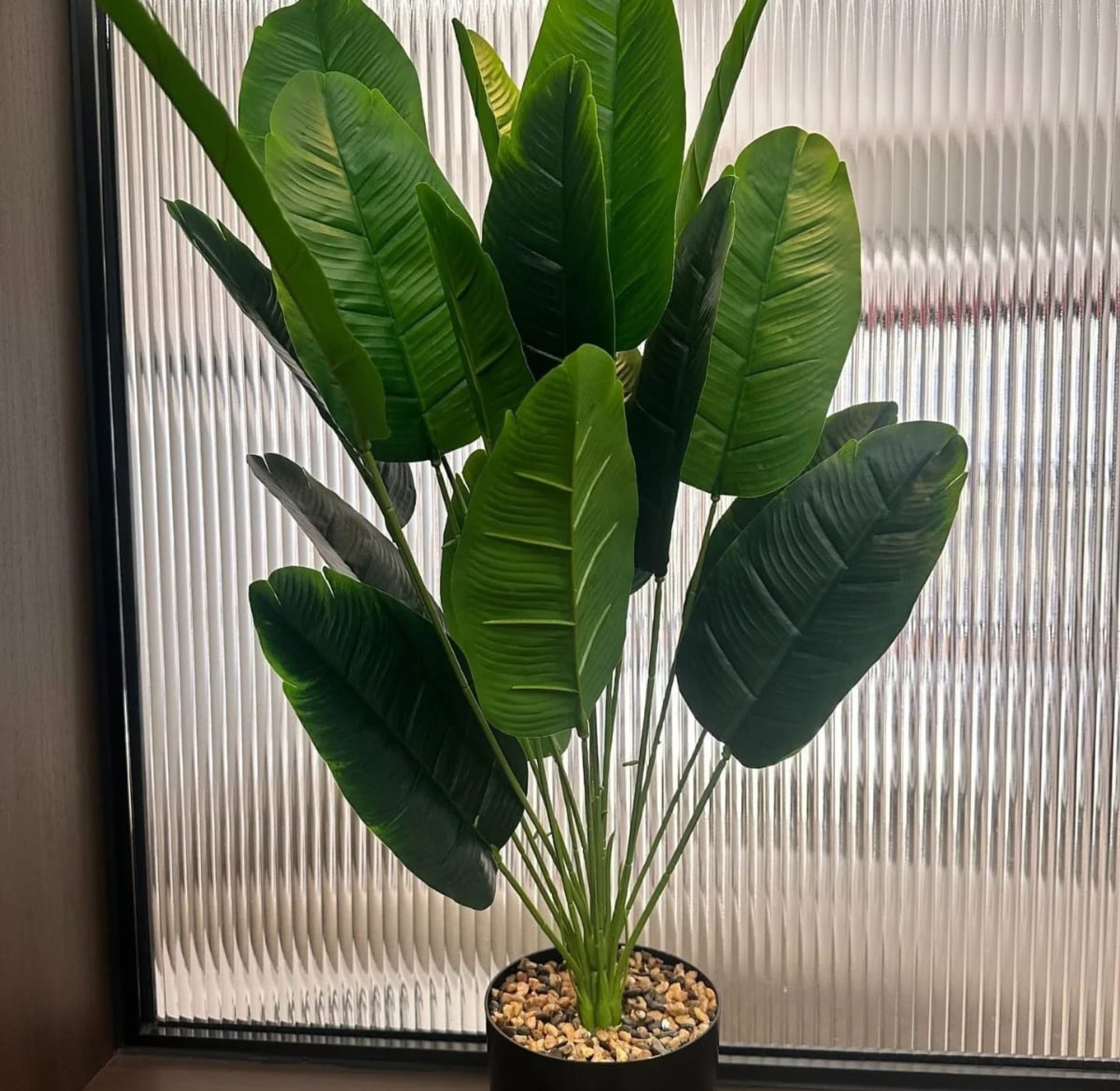 Artificial Tropical Palm & Banana Leaf Plants image