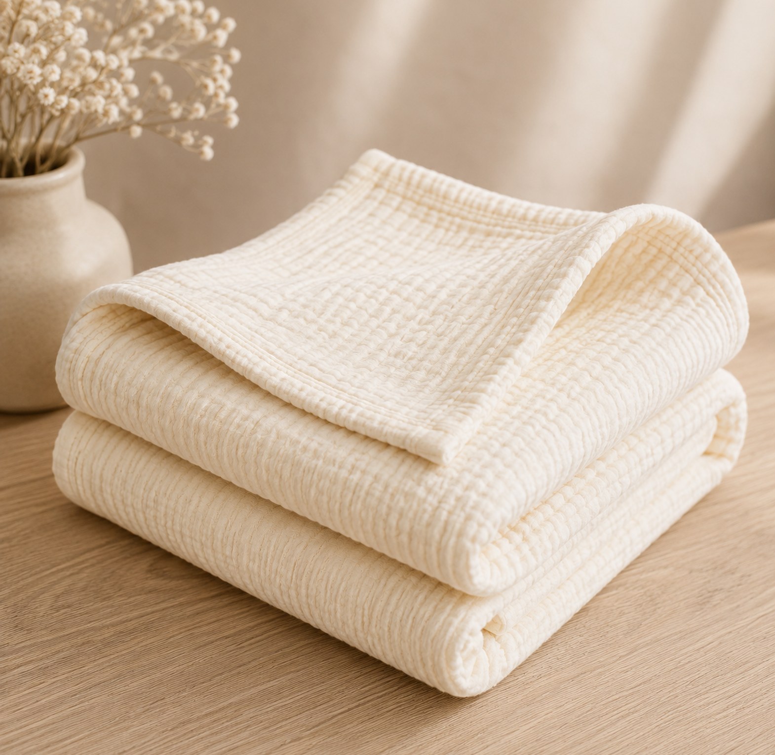 CloudSoft™ 4-Layer Muslin Blanket. image