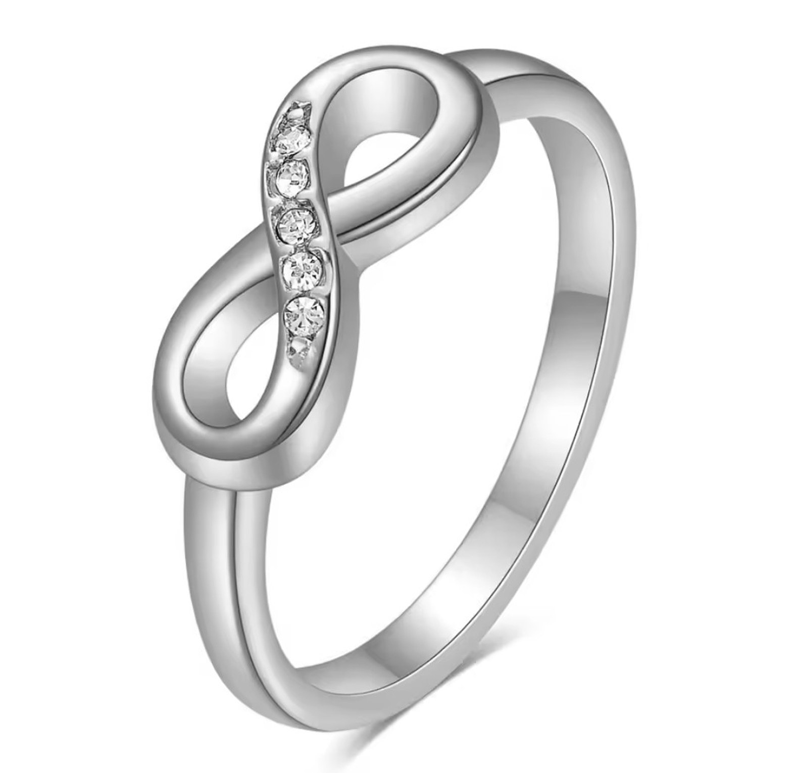 Stainless steel infinity promise ring image