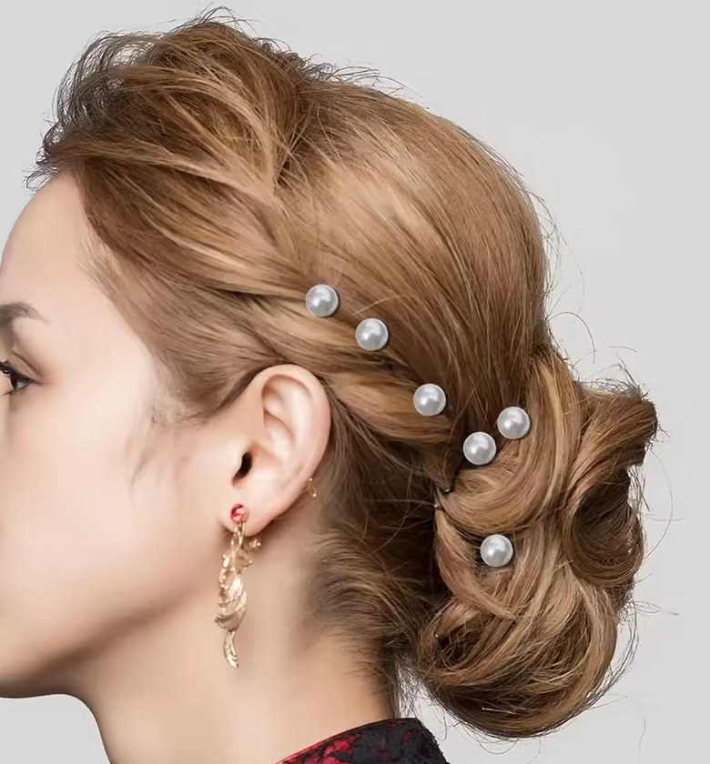 Classic Pearl Orb Hair Pins  image