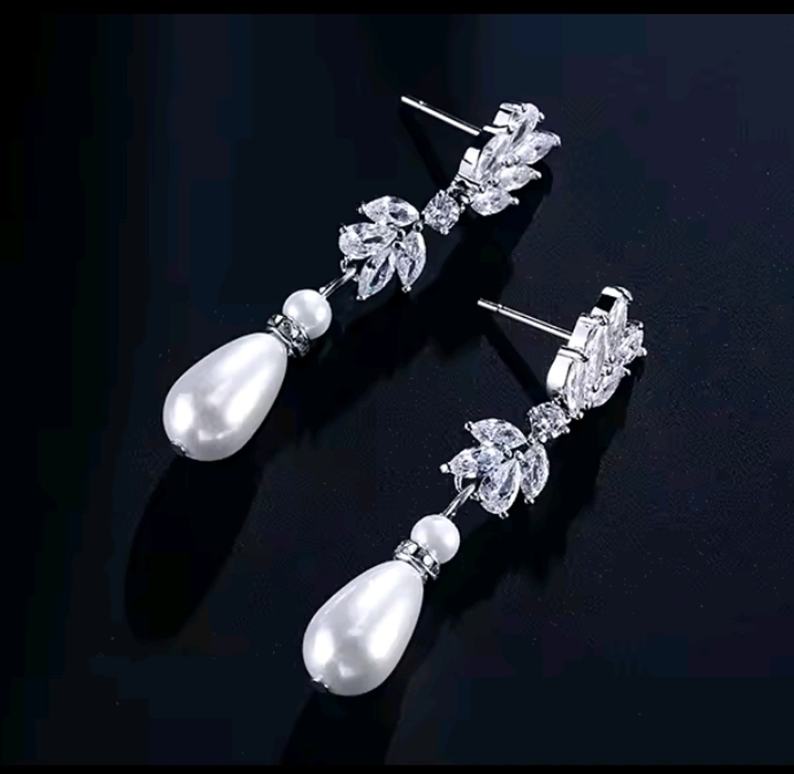 Bridal Jewelry Set - Cubic Zirconia & Imitation Pearl image