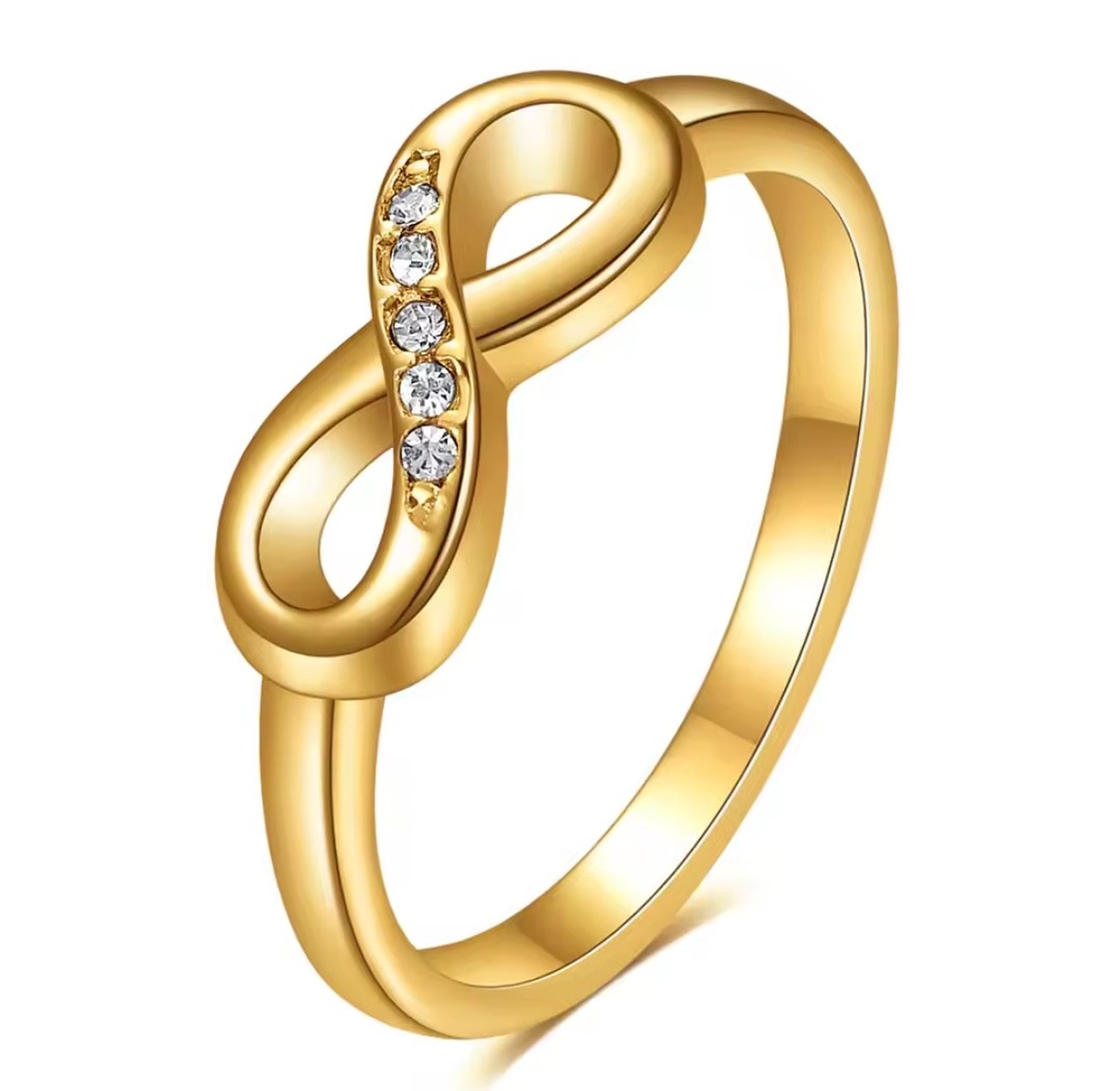 Stainless steel infinity promise ring image