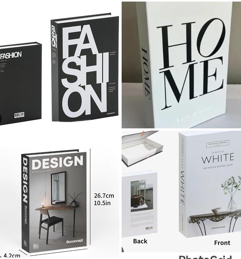 Aesthetic Decorative Storage Book Box image