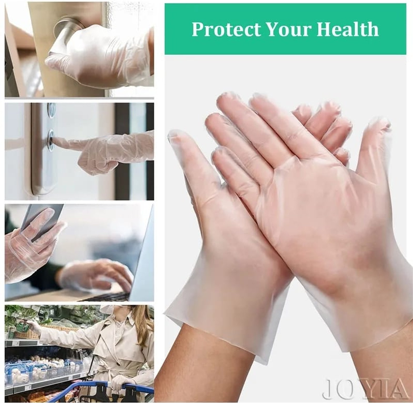 TPE Plastic Disposable Gloves image