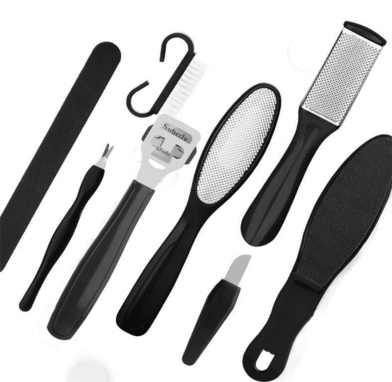 10pc Pedicure Set Peeling and Exfoliating Calluses image