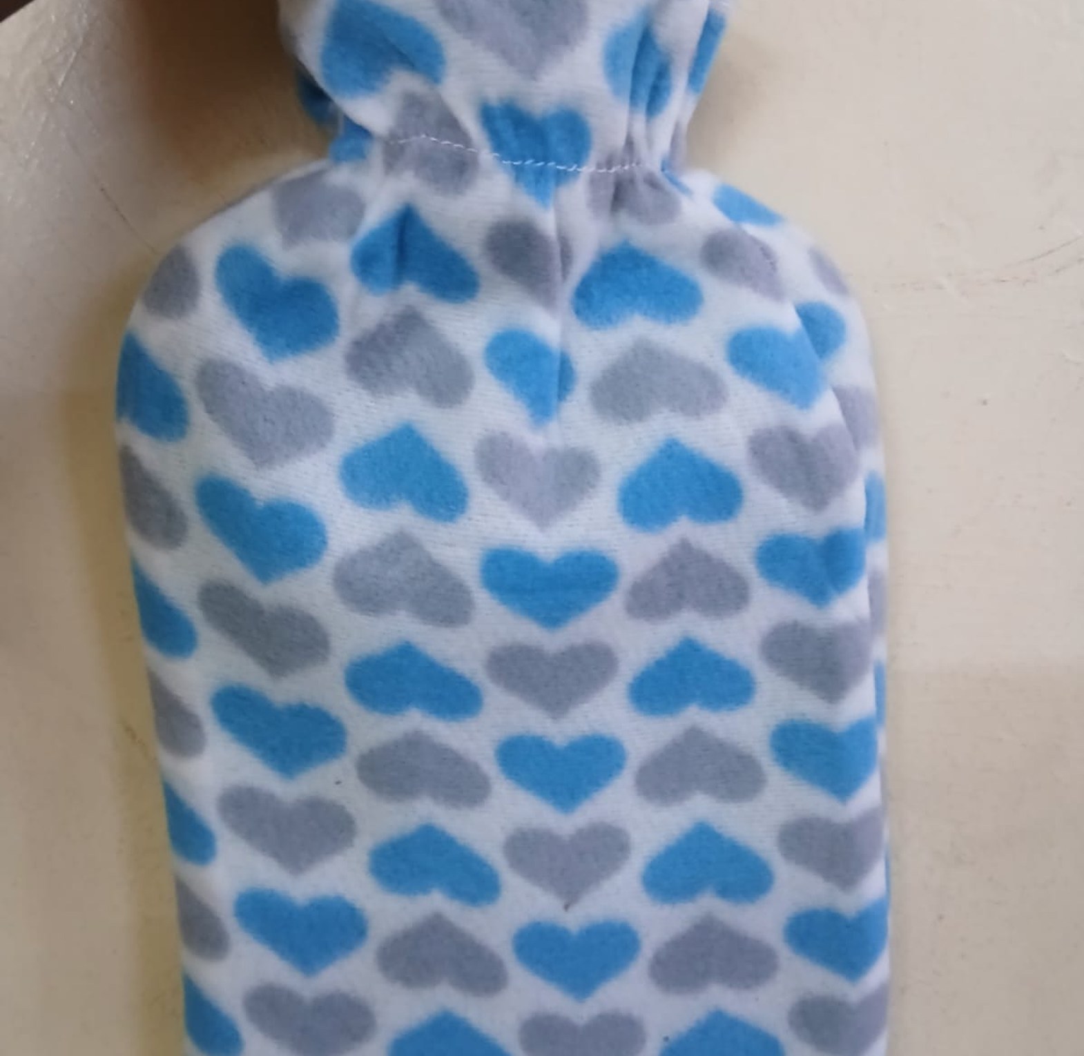 2L Durable Rubber Hot Water Bottle with Removable Soft Fleece Cover for Menstrual Cramps & Body Pain Relief image
