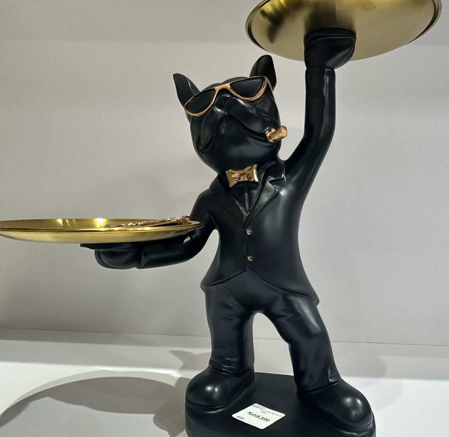 French Bulldog Tray Side Table image