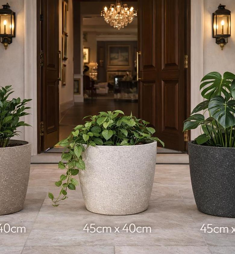 Premium Marble coated planters  image