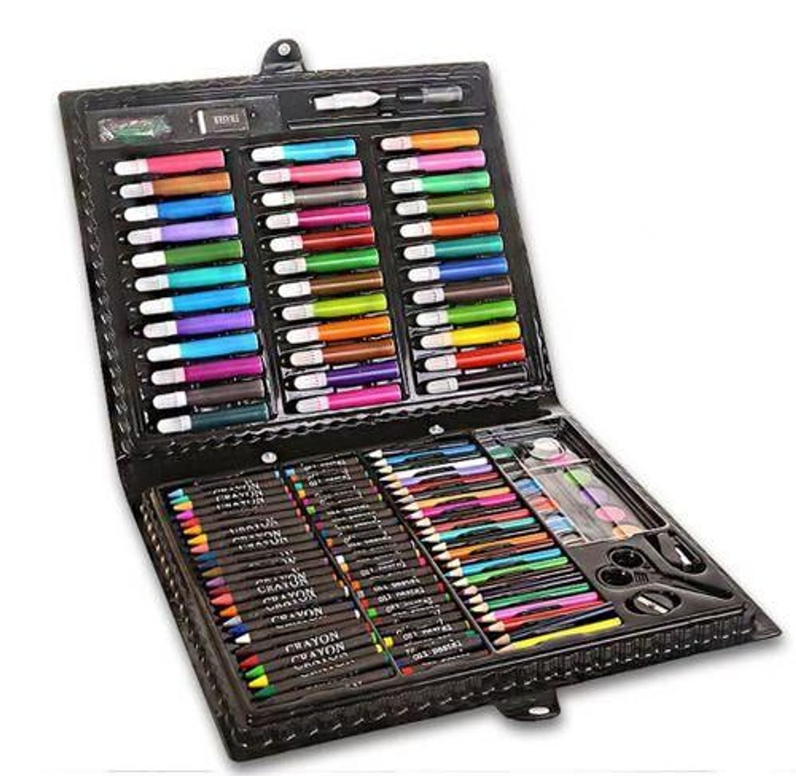 150 Pcs Colored Pencil Crayon Watercolors Drawing Set image