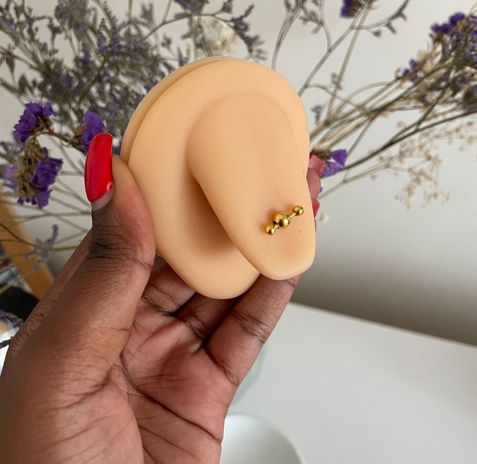 Orb Row Tongue Ring  image