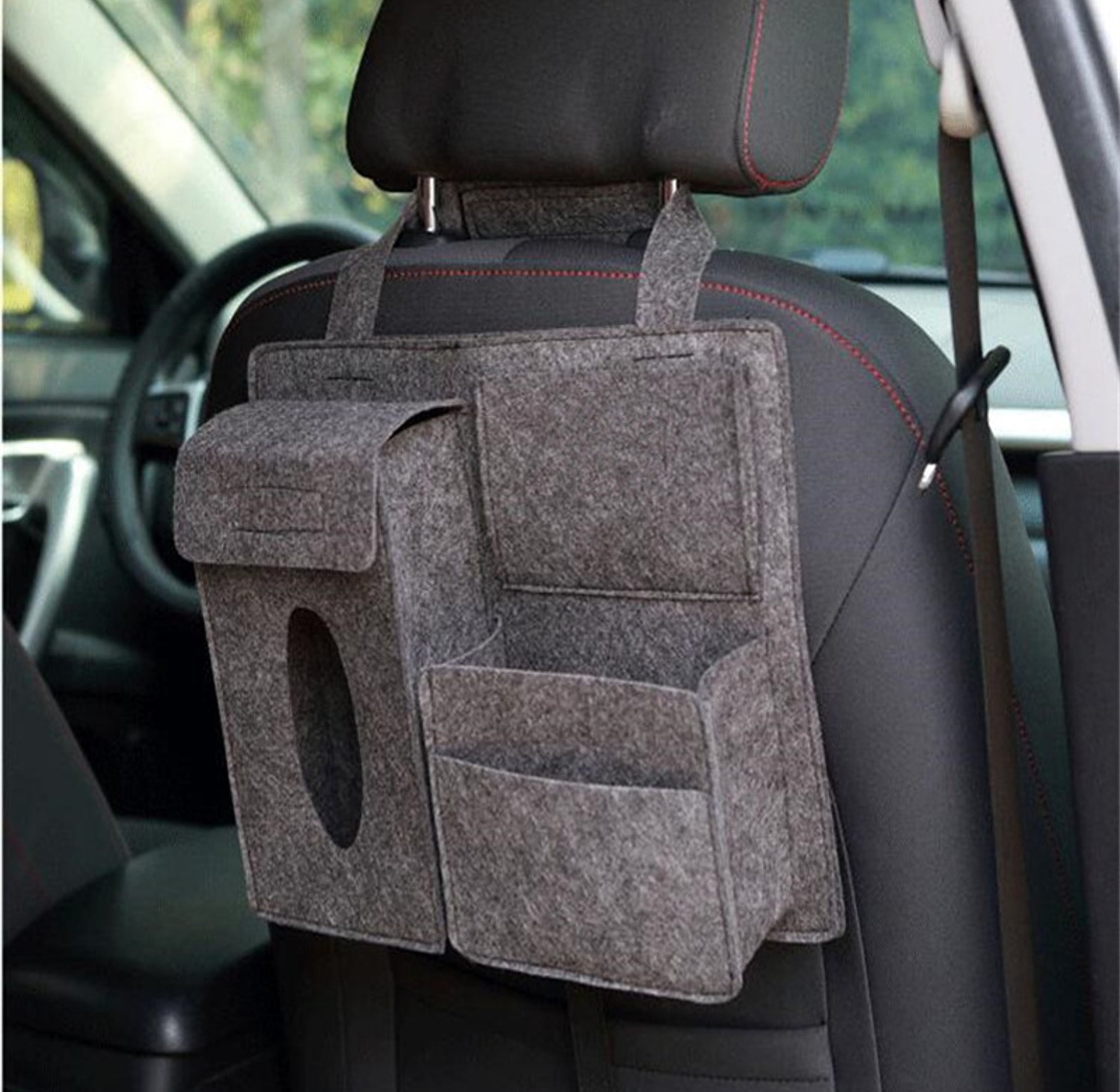 Car Back Seat Storage Bag Organizer image