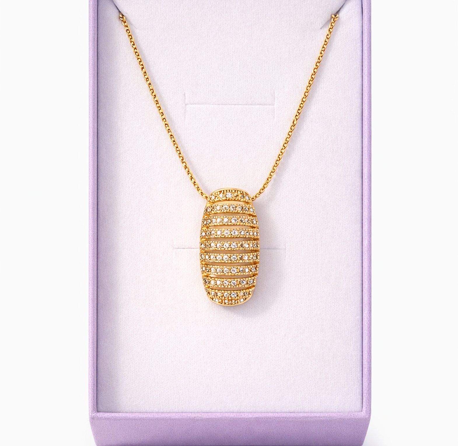 Rhinestone Pendant Necklace image