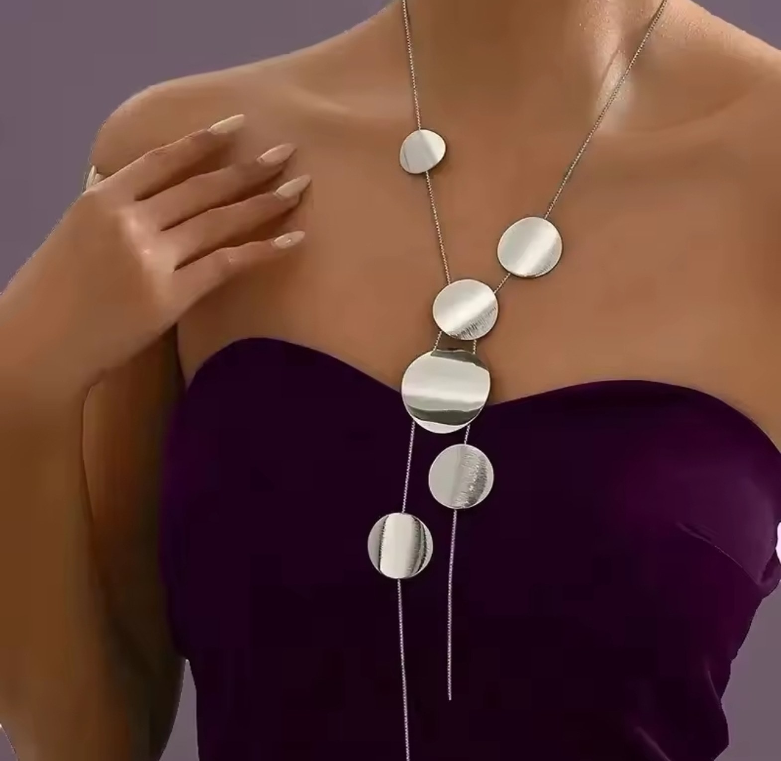 Statement Round Tassel Necklace  image