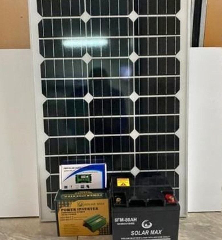 100watts complete solar kit image