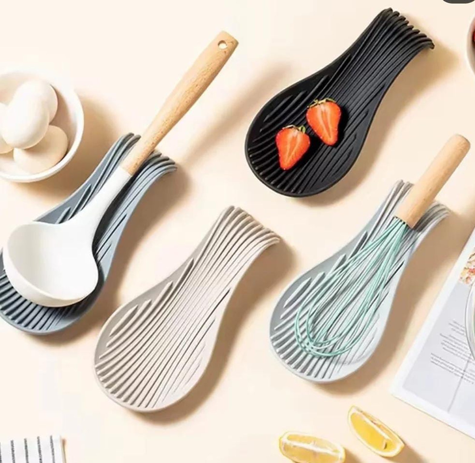Silicon spoon rest  Heat resistant  image