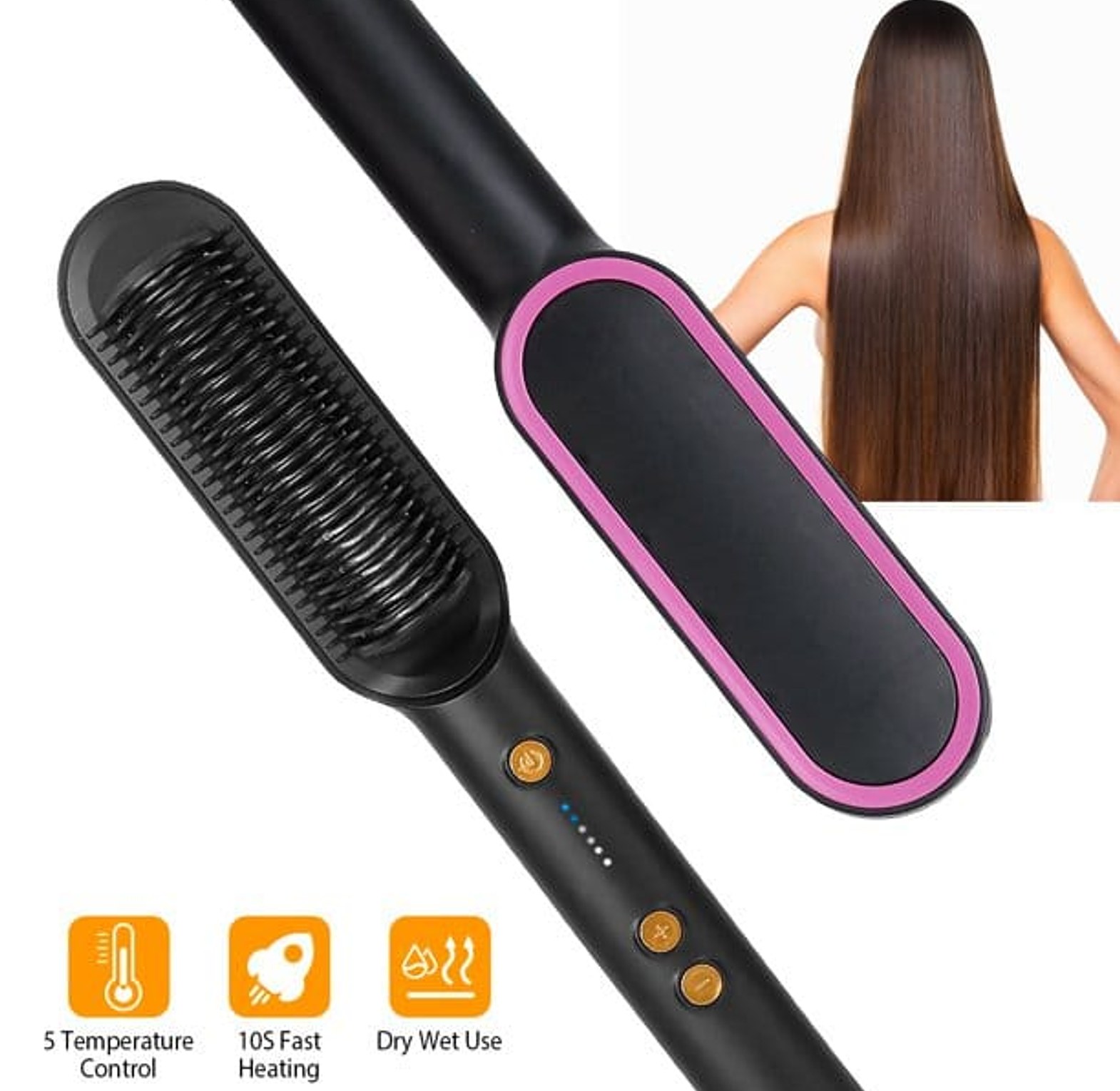 Electric Hair Straightener Comb image