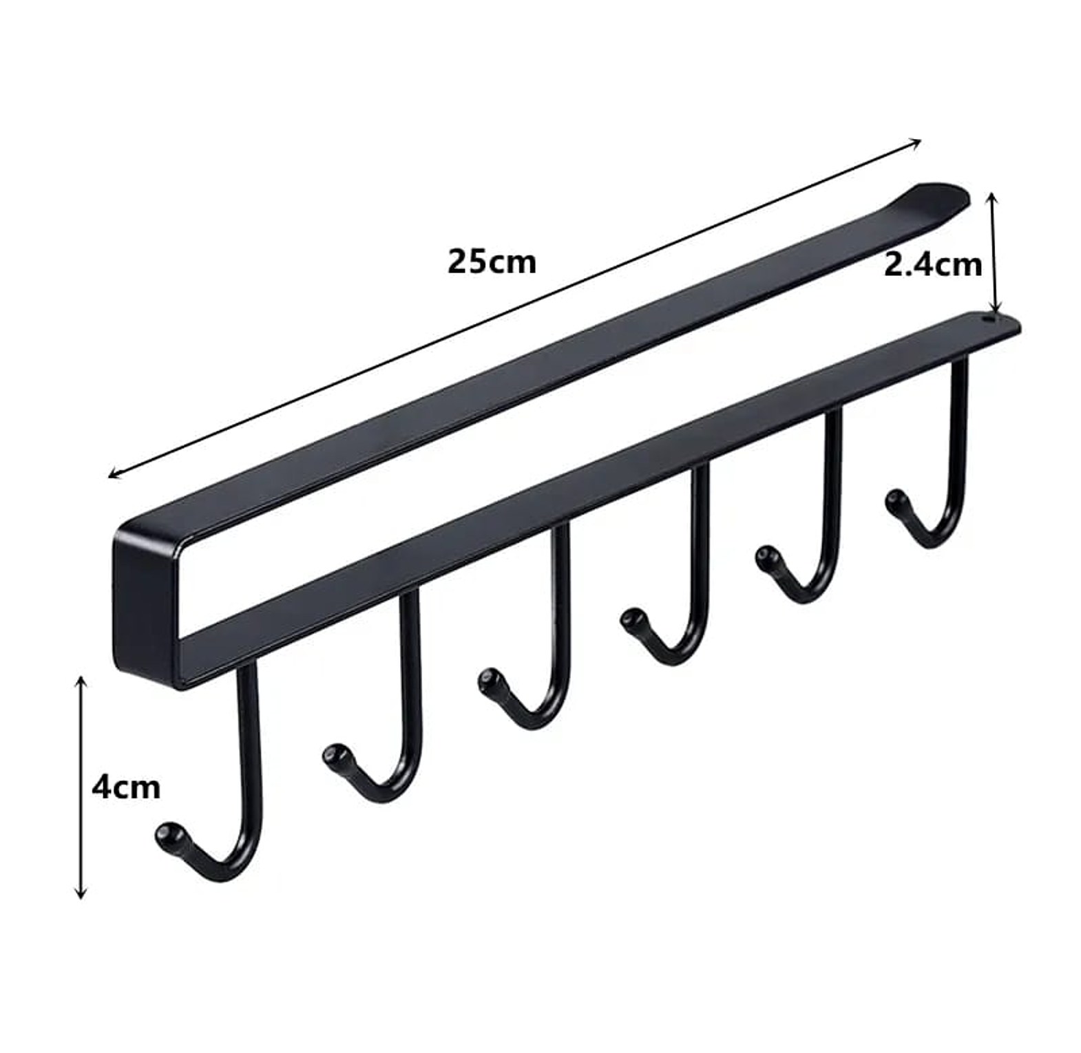 Iron 6 Hook Storage Shelf  image